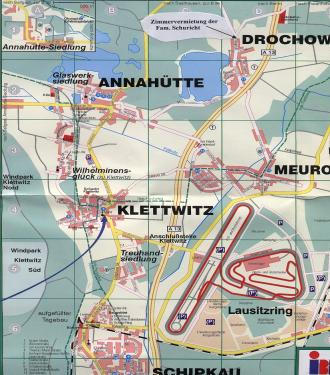 Orte der näheren Umgebung vom Lausitzring